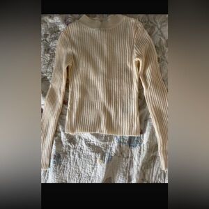Cream knitted sweater